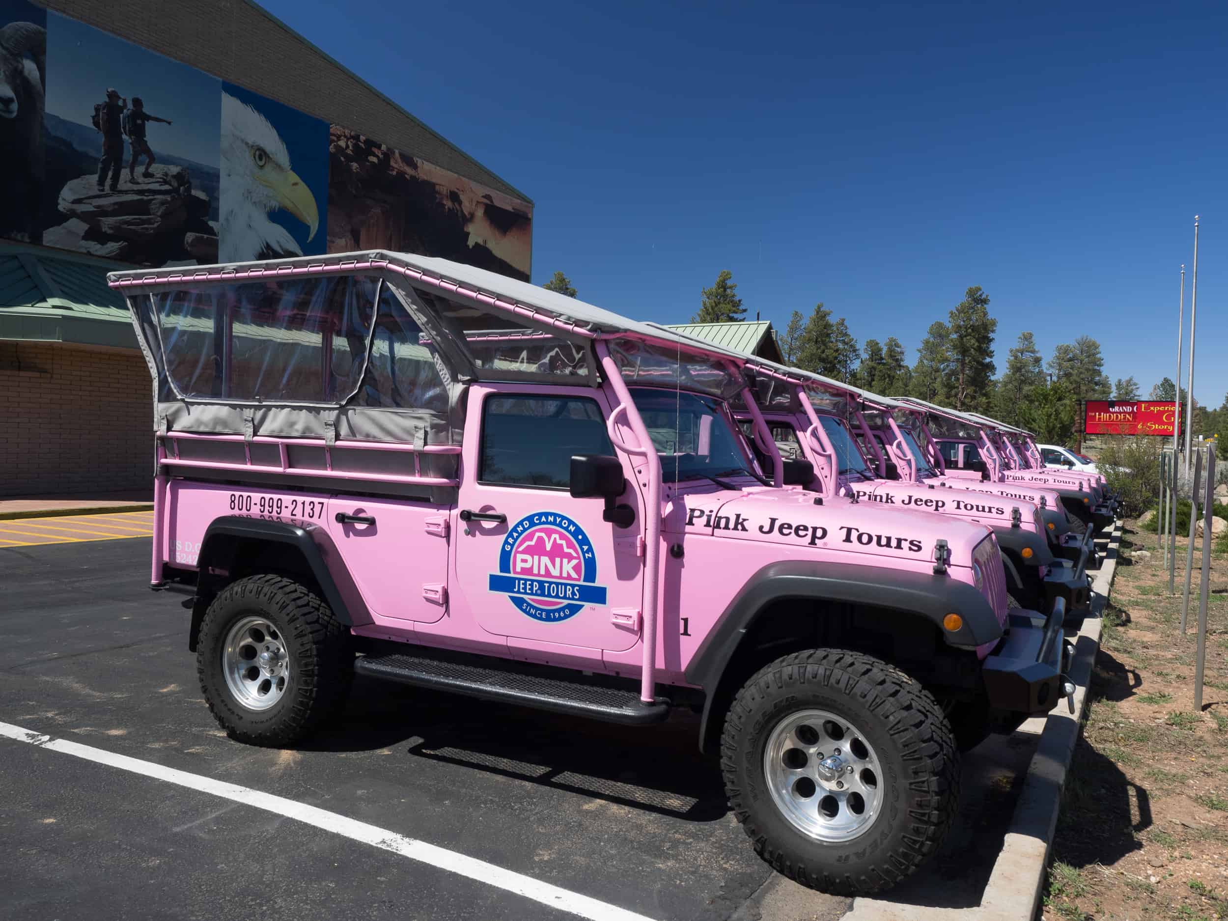 Pink Jeep at the Imax