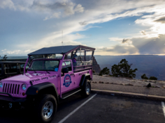 Pink Jeep at Lipan Point