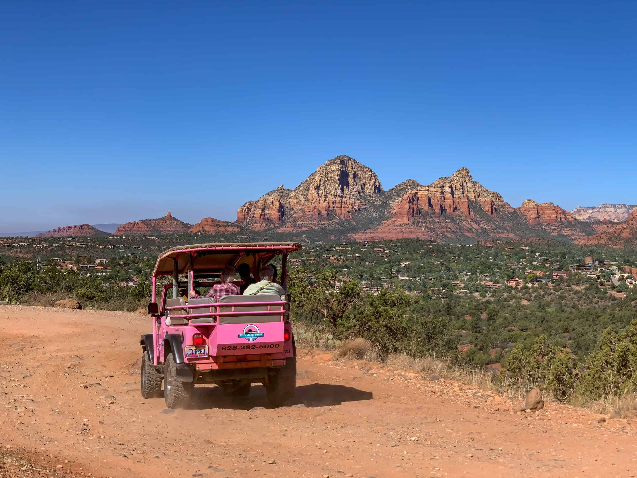 pink jeep tour sedona scenic rim