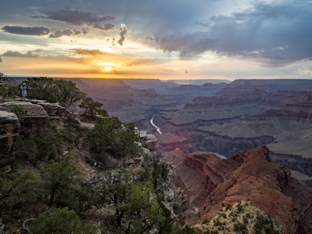 Sunset on Mohave Point